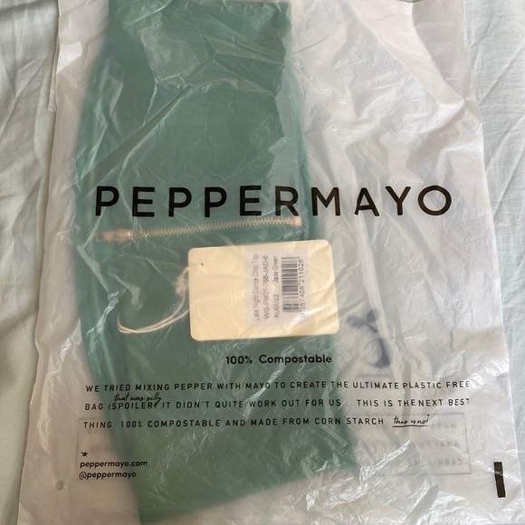 Peppermayo / Late Night Dance Crop Top Jade Green Size 2 - Picture 4 of 5